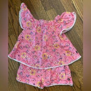 Lucky Brand Floral Pink Baby Outfit 24M